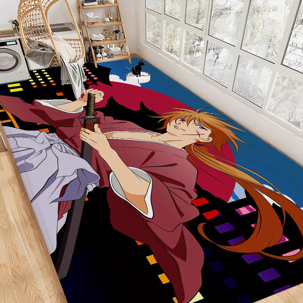 Rurouni Kenshin Bathroom Mat Kids Room Bedroom Decoration Balcony Anti-Slip Doormat Living Room Bedside Area Rugs