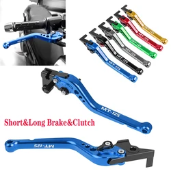 Short&Long CNC Adjustable Brake Clutch Levers For YAMAHA MT125 MT-125 MT 125 2014-2021 Handles Bar Lever Motorcycle Accessories