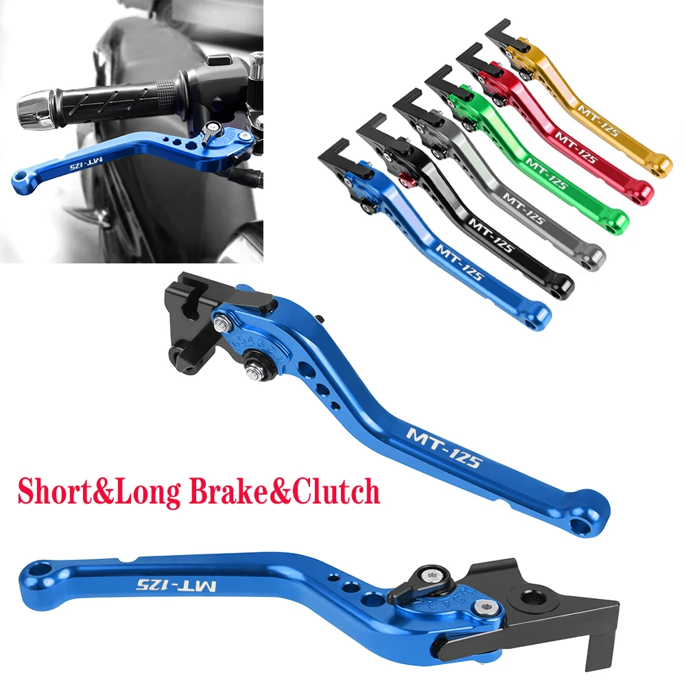 Short&Long CNC Adjustable Brake Clutch Levers For YAMAHA MT125 MT-125 MT 125 2014-2021 Handles Bar Lever Motorcycle Accessories