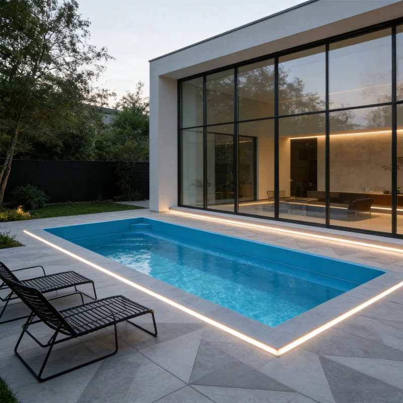 Large Prefabricated Fiberglass Container Pool for Adult Professional Swimming Commercial Custom