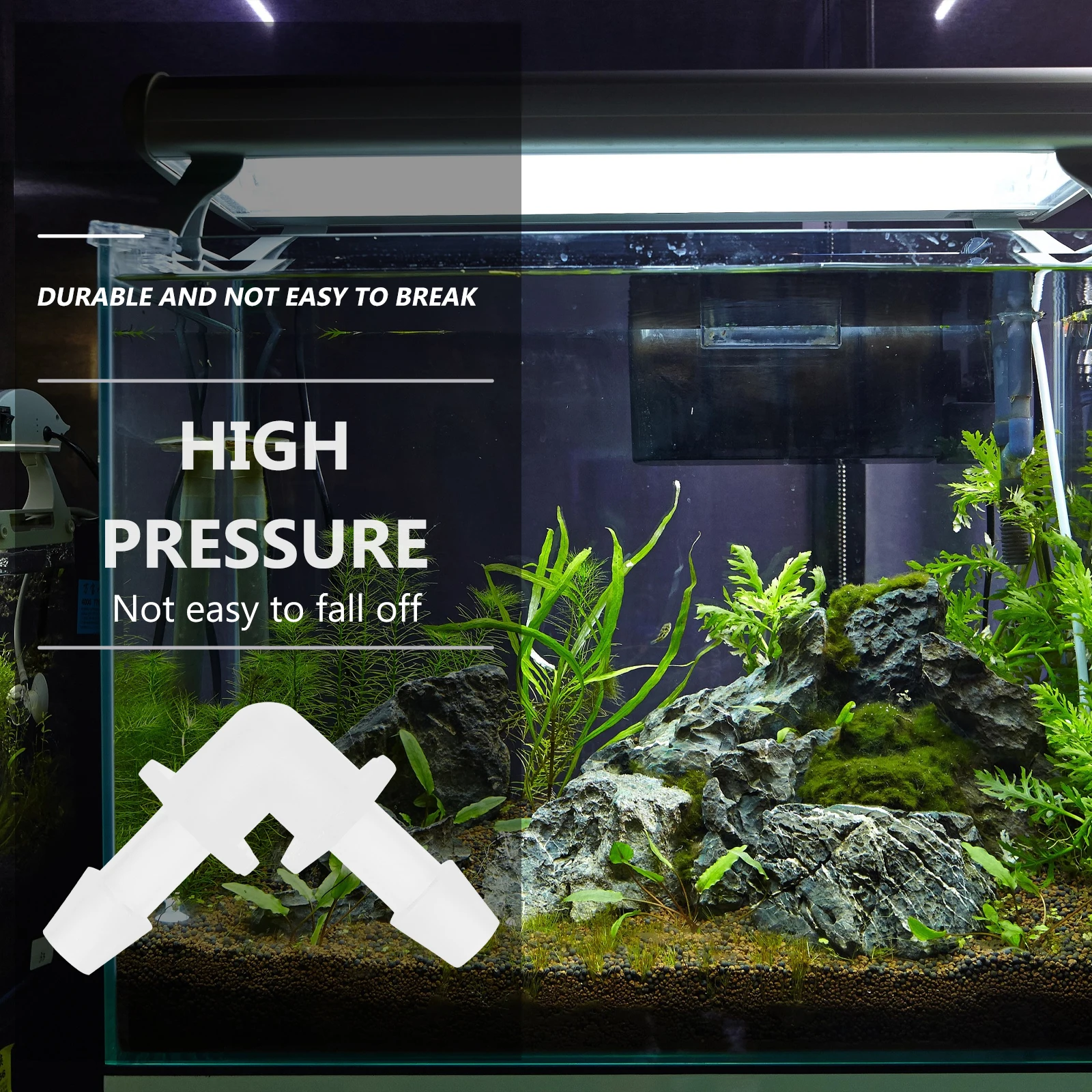 

10 Pcs 90 Degree PP Elbow Aquarium Air Valve Connector Angled Hose Water Pipe Plastic for Reel