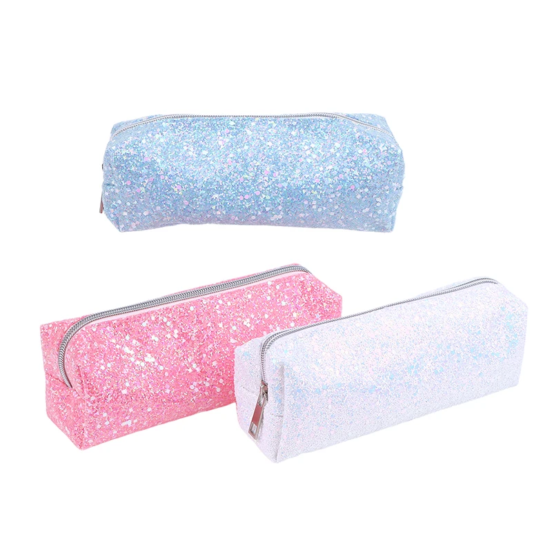 

Kawaii Glitter Pencil Case Pencil Box Pencilcase Pencil Pouch Pencil Bag Stationery Supplies Sequin Makeup Bag Cosmetic Bag