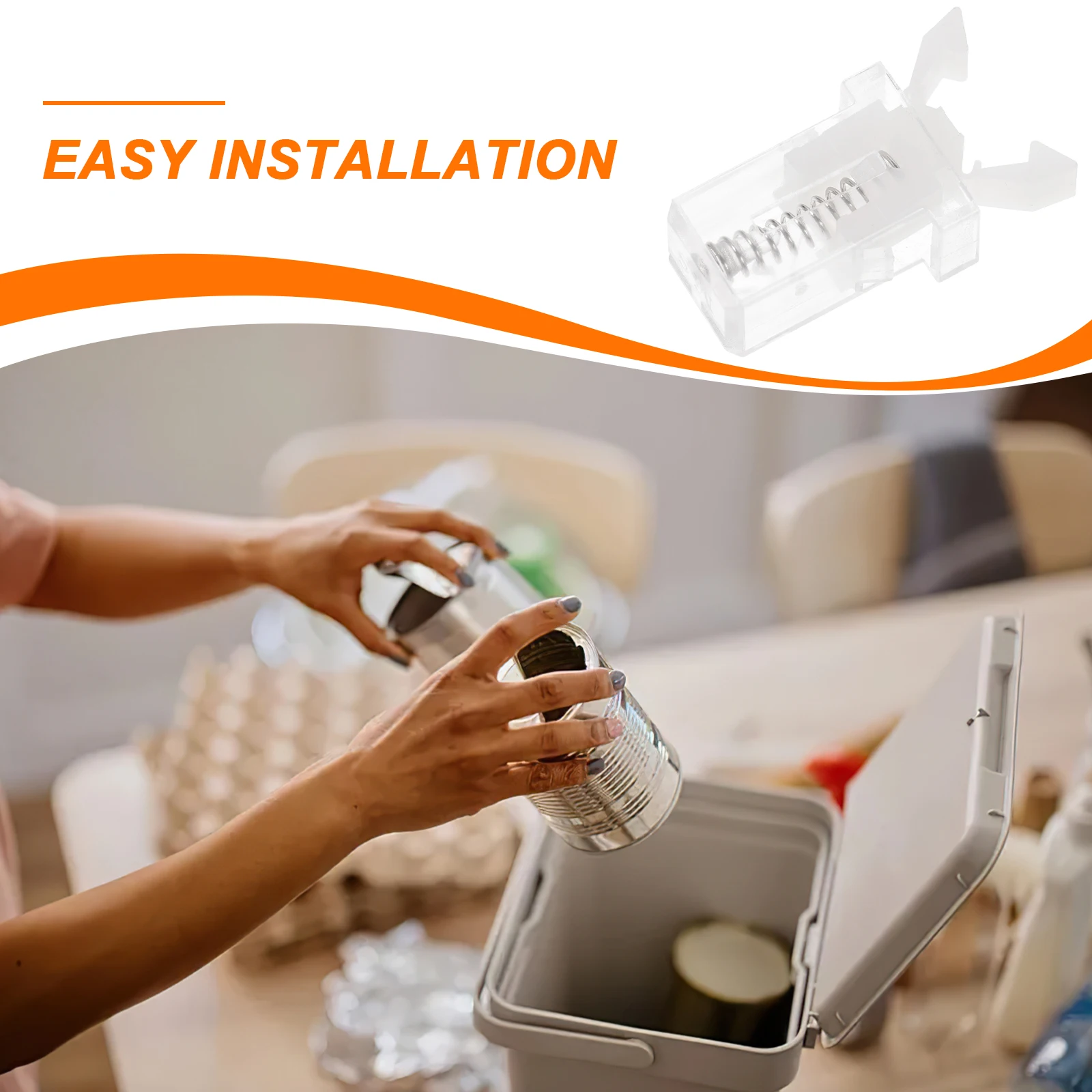 

10Pcs Waste Bin Press Buckles Trash Can Switch Replacement Lock Latch Clip for Garbage Container Secure Closure