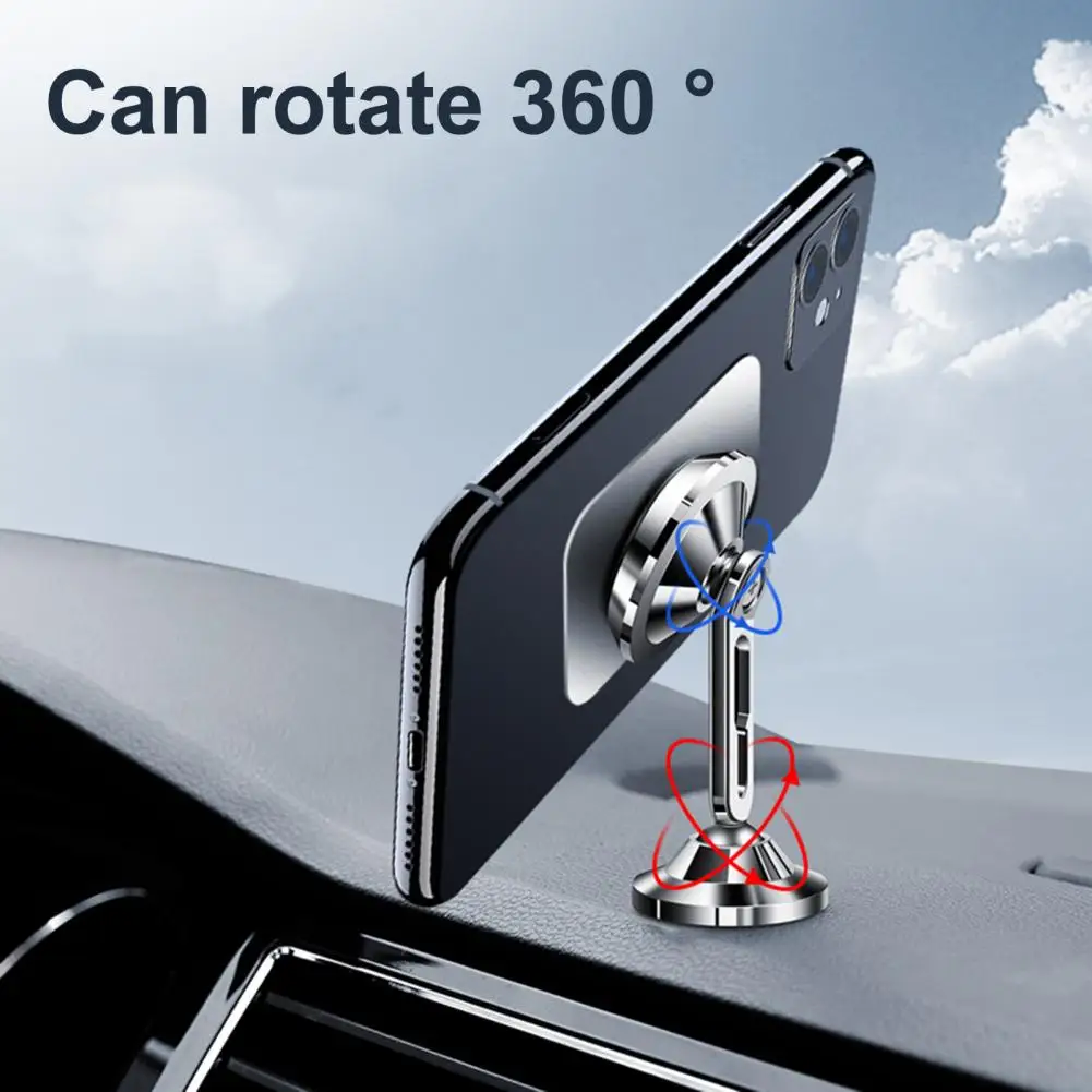 

Magnetic Phone Holder One-Handed Operate 360 Degree Rotation Non-slip Fine Workmanship Magnet Cellphone Bracket for Vehicle