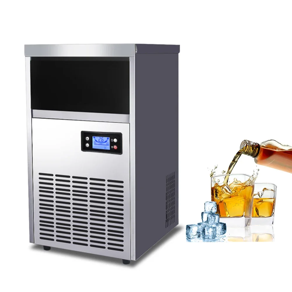 Commercial Ice Maker Making Equipment Industrial Ice Maker for 45Kg Ice Cube Machine In Stock For Sale Ce Certificate