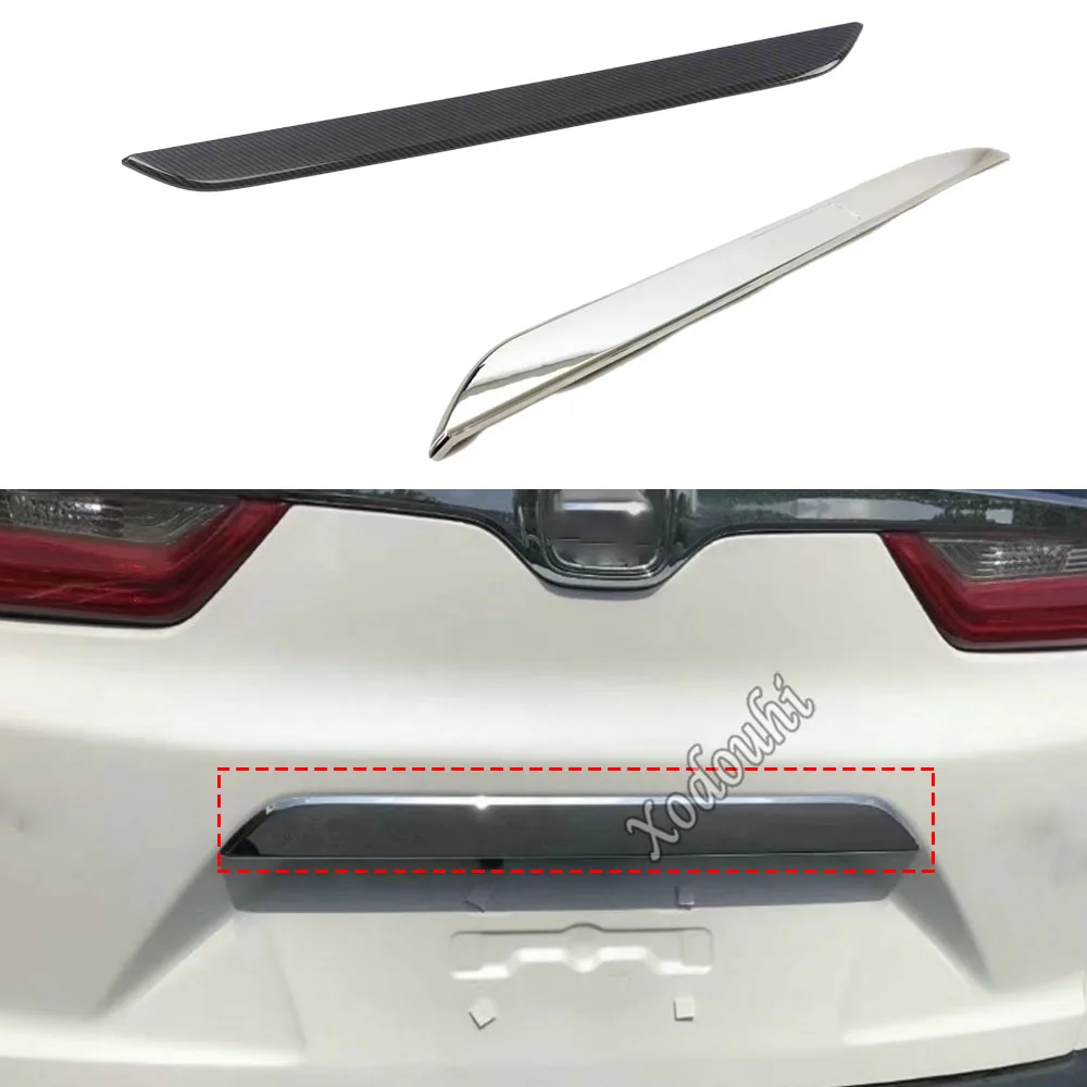 

Car Style Stainless Steel/ABS Chrome Rear Door Tailgate Frame Plate Trim Trunk Parts For Honda CRV CR-V 2017 2018 2019 2020 2021