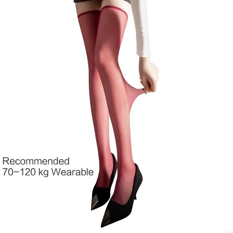 195E damskie letnie matowe solidne skarpety super cienkie seksowne nad kolanami styl Insgram seksowne pończochy obcisłe skarpety