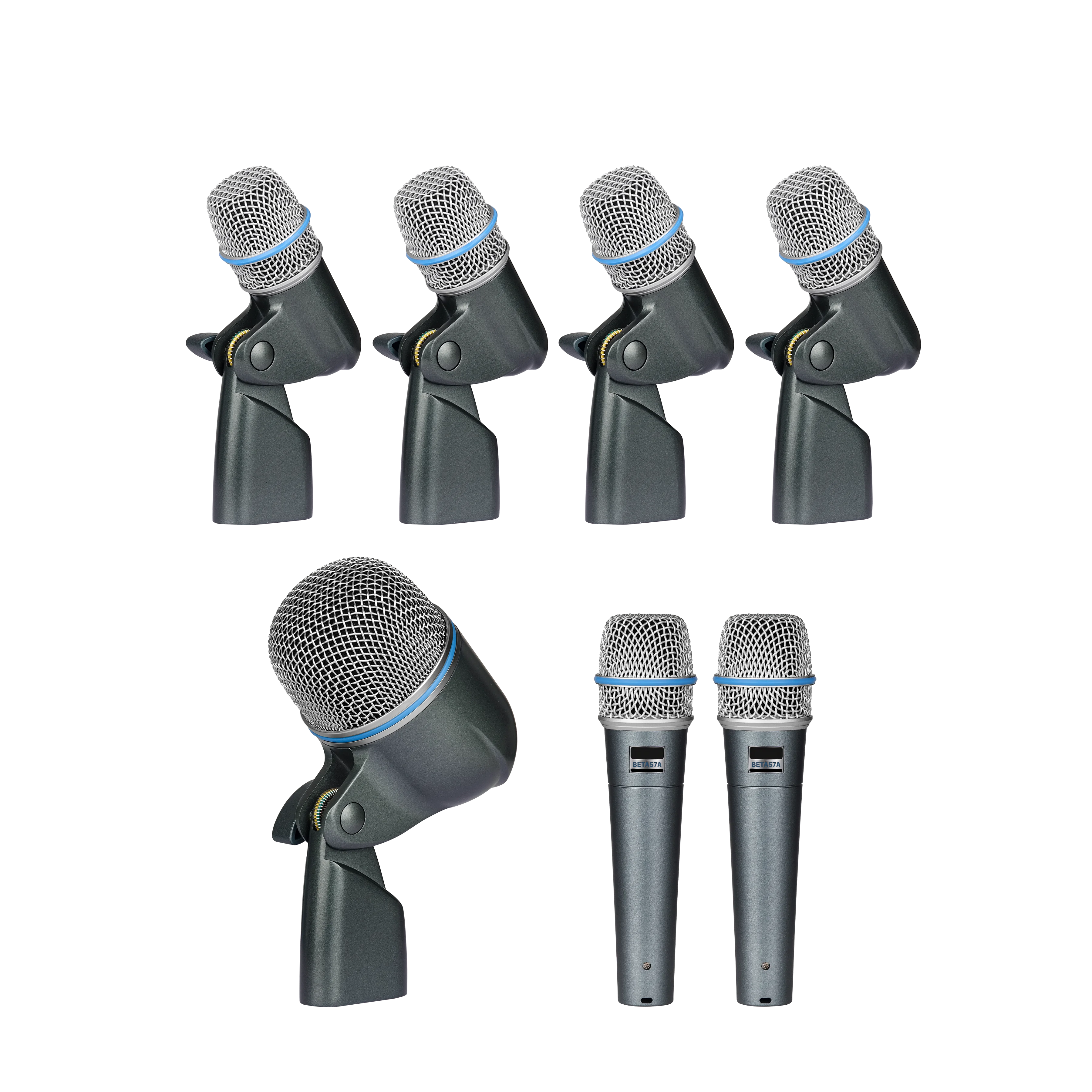 EIF BETADMK7 Professional 7 Piece Drum Kit Instrument Microphone Wired Mic For Drum Pickup Recording Live Streaming Small Events