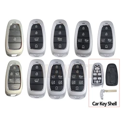 Car Key Fob Case Shell Housing for Hyundai Azira Tucson Prime Nexo DN8 PALISADE Solaris Sonata Sonata Santa Fe NX4 Atos SantaFe