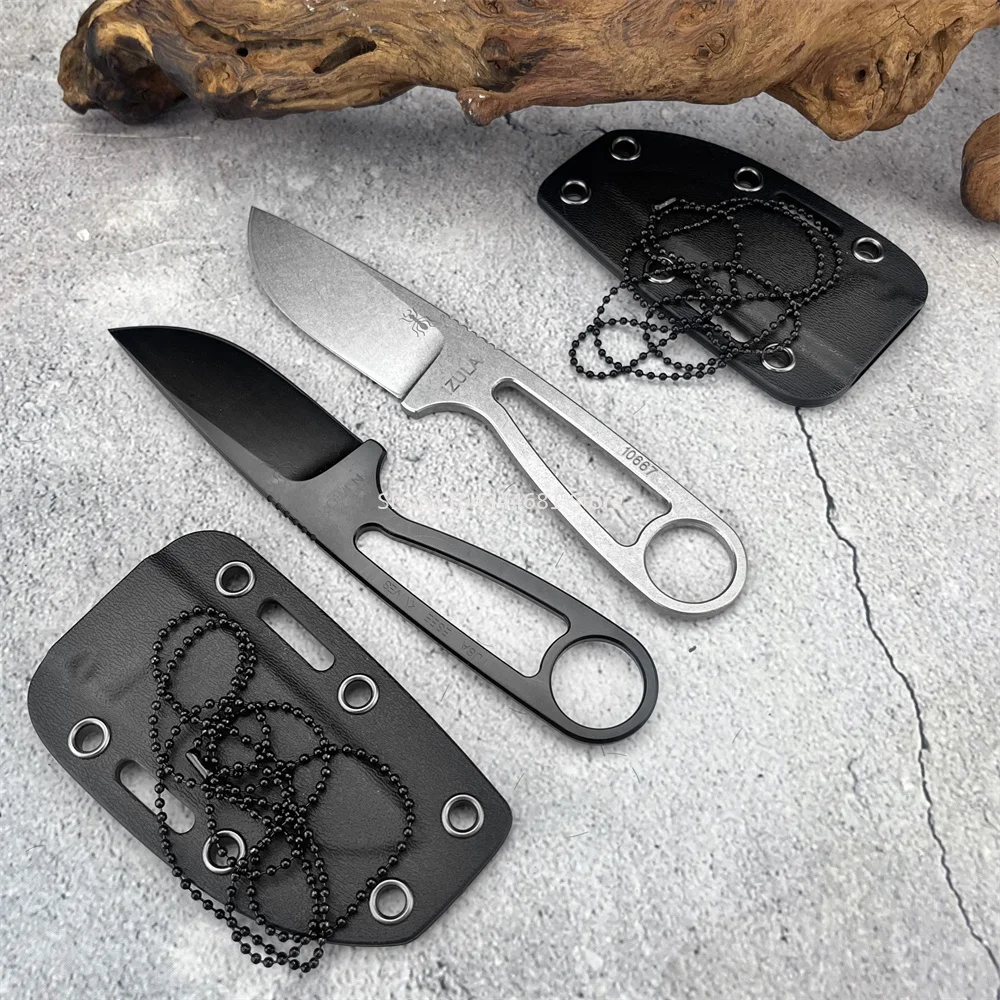 النمل IZULA مستقيم شفرة الغابة سكينة سرفايفل كامل تانغ 8Cr13mov سكين ثابت مع كيديكس غمد التخييم الصيد القتال التكتيكي