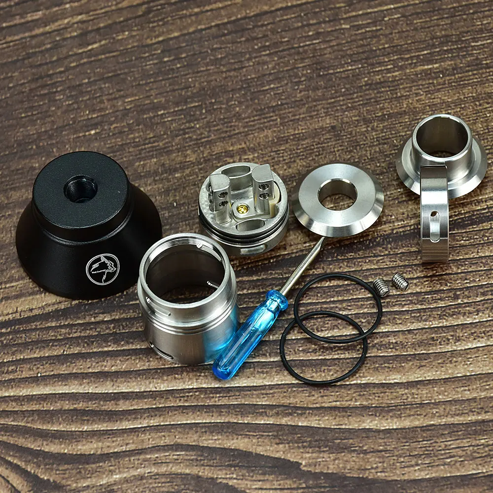 WolfCoolvape Vape tank Atomizer STILLARE MARK v4 RDA Vape Tank Vape Atomizer Dual Coil 316ss 22mm Vaporizer RDA