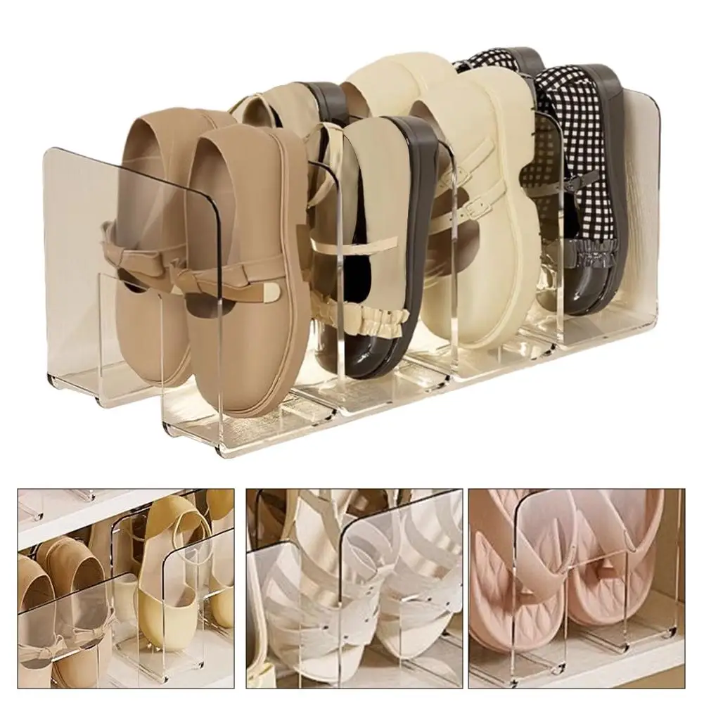 2 قطعة صندوق أحذية الأطفال للاستخدام المنزلي خزانة خذاء مساحة تخزين توفير رف أحذية الطفل من الأكريليك الشفاف صندوق تخزين #3
