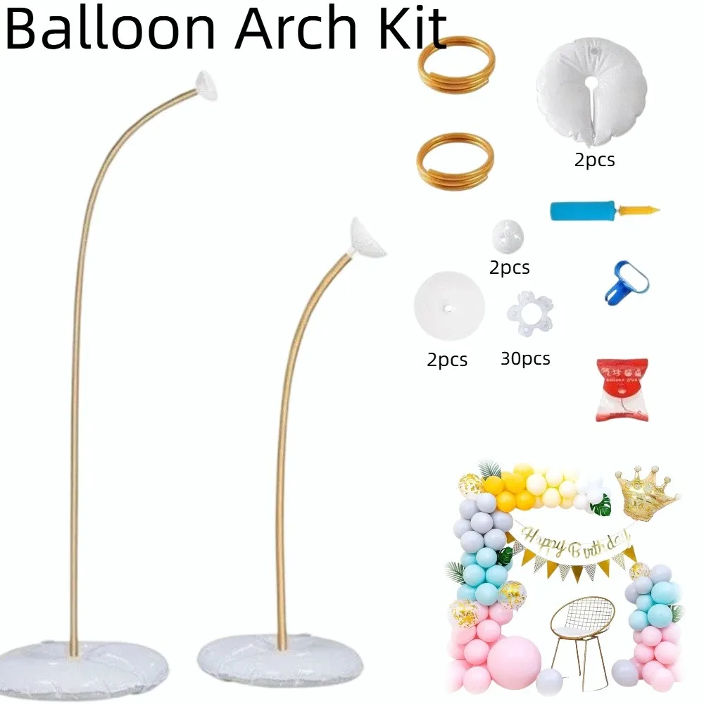 

Многоразовая подставка для арки из воздушных шаров 150/250 см с основанием и насосом, набор для создания колонн из шаров, свободно гнущийся, для оформления.