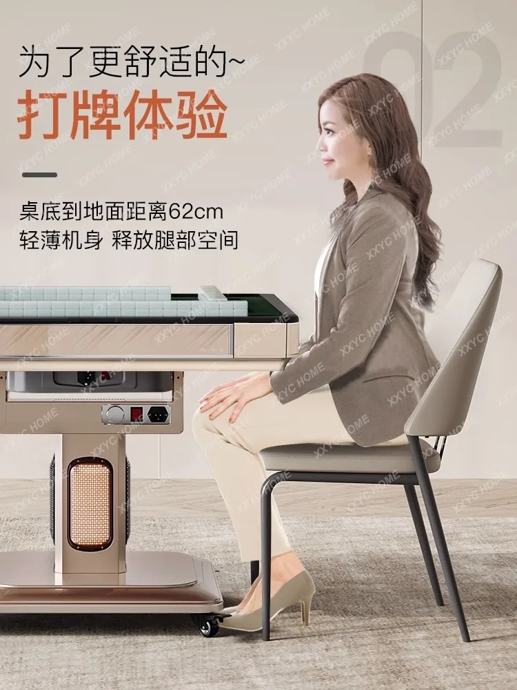 Automatic Household Mahjong Machine Mini Ultra-Thin Small Size Folding Integrated Small Dining Table Dual-Use