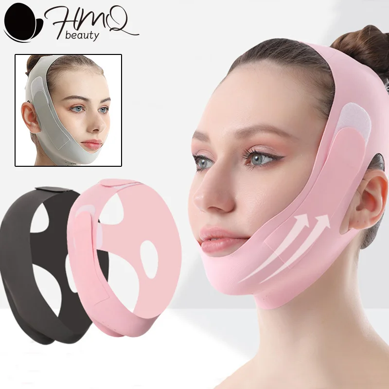 قناع نحت الوجه قناع الوجه القابل للتعديل للنحت قناع النوم على شكل حرف V قناع تشكيل حزام التخسيس العناية بالبشرة رفع تشديد الجمال