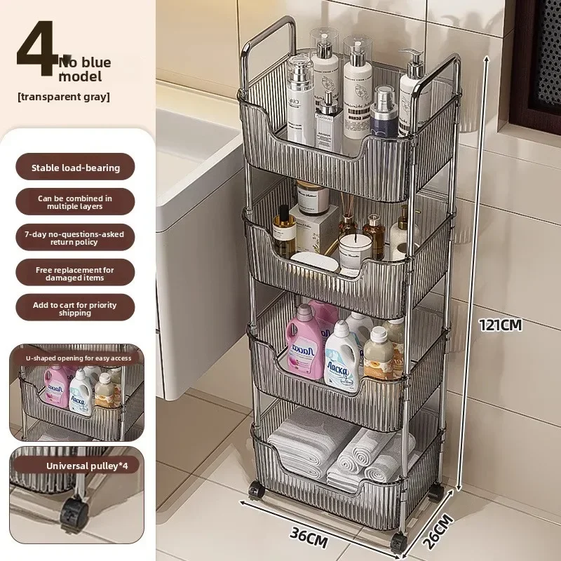 Stable Toilet rack Bathroom toilet gap Multi-layer storage rack