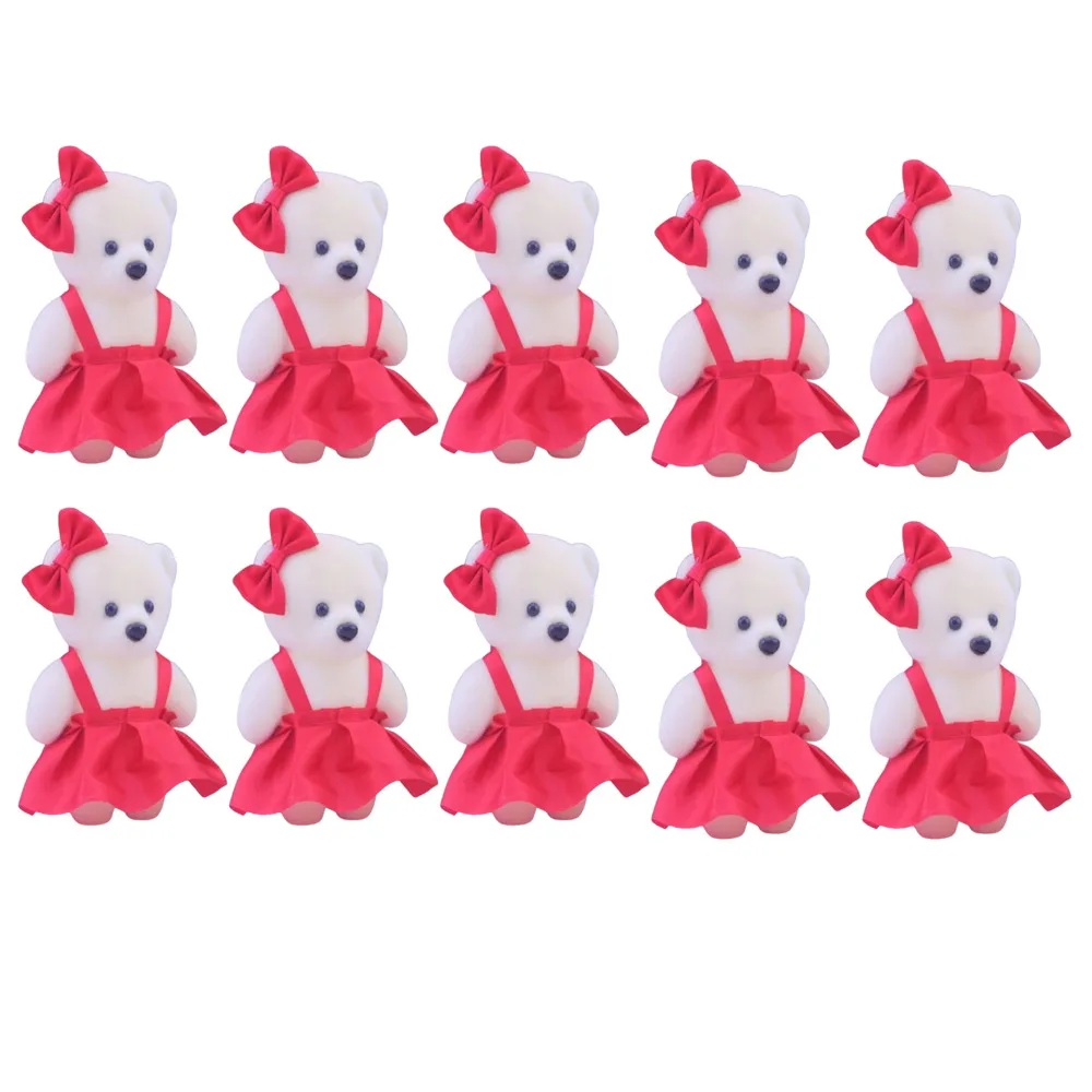 10pcs/set Room Decoration Foam Bear Bear Foam Cartoon Mini Bear Flower Bouquet DIY Animal Cartoon Bouquet Valentine's Day