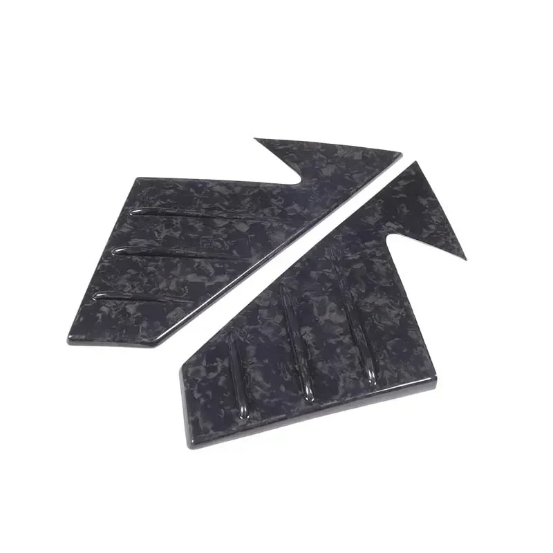 

For Land Rover Defender Real Carbon Fiber front window mirrors pillar triangle trim cover 2020-2024 accessories modification