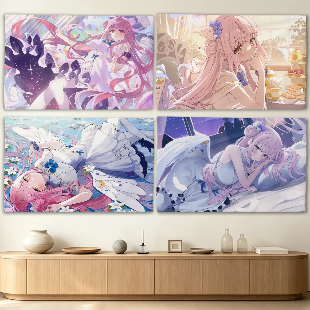 Blue A-Archive Mika flag Advertising Banner for Camping Decoration Outdoor & Garage Wall Hanging Decorations