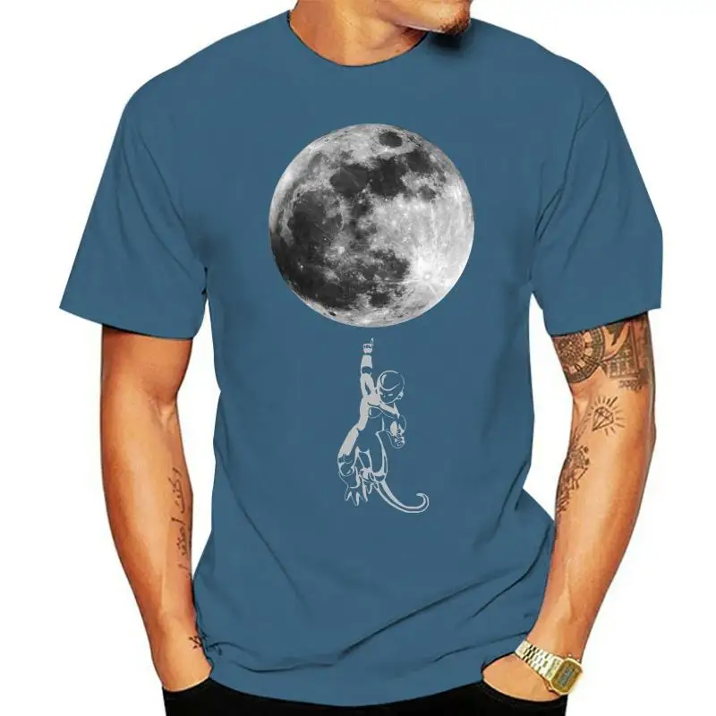 T-shirt Moon Attack! Men T Shirt Piccolo Bad Guys Tops Anime Tee 3D Moon Print Clothes Teen Cotton Tshirt Custom