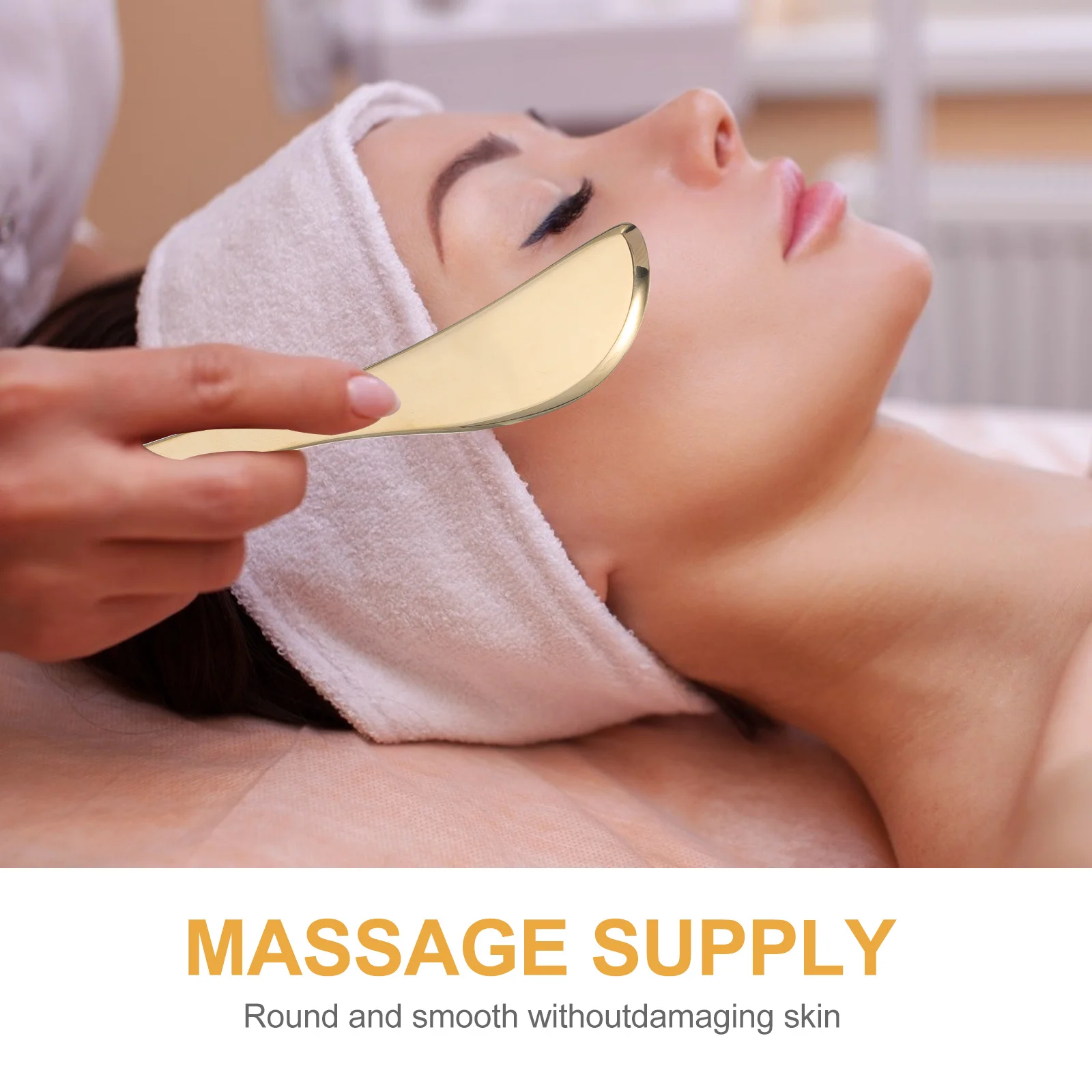 

1Pcs Pure Copper Scraping Bar Gua Sha Board Smooth Massage Tool for Face Eye Limb Body Fatigue Swelling Relief
