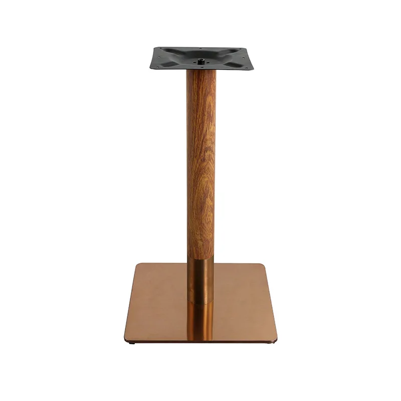 Stainless steel table foot bracket marble wrought iron leg bracket dining bar column fast foot iron frame