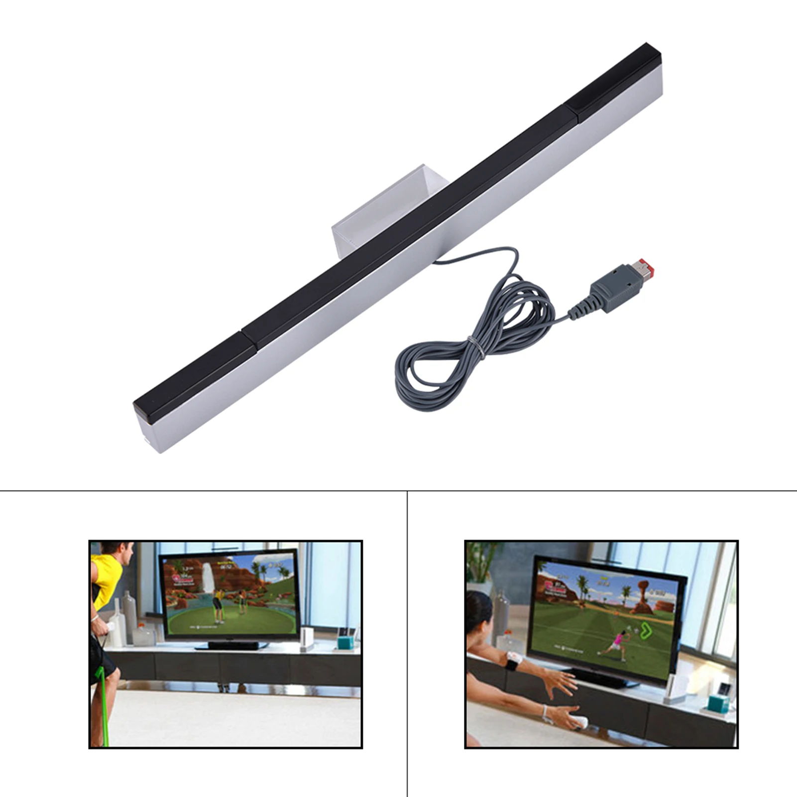 Wired Infrared Sensor Bar IR Signal  Receiver Replacement 4 Handle Wired infrared sensor bar for Nintendo Wii Consoles