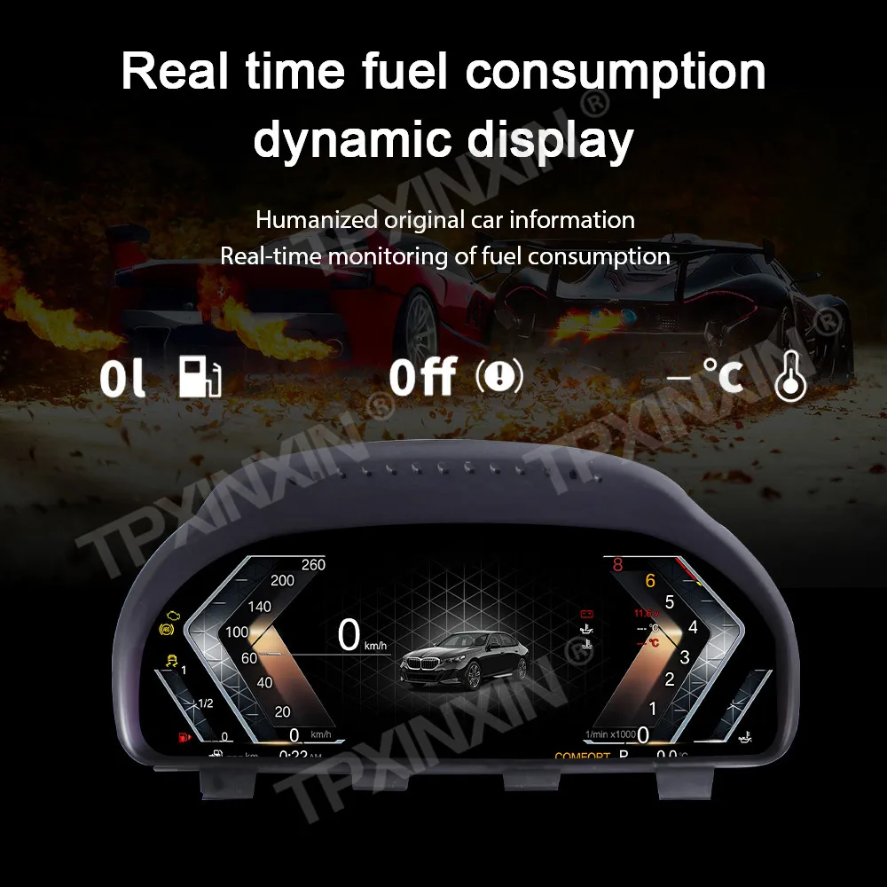 Car Digital Cluster Virtual Cockpit For BMW F10 F31 FOR BMW 3 wash BMW 5 series Variant Dashboard Entertainment Speed Screen