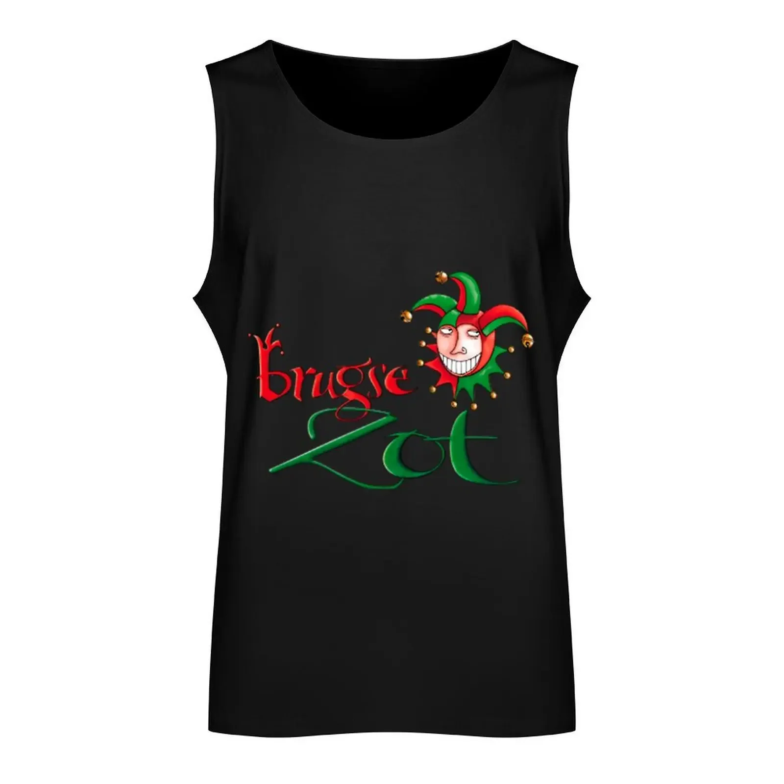 De Halve Maan - Brugse Zot iPhone Case \t Tank Top cotton t-shirts man gym sleeveless vests T-shirt male