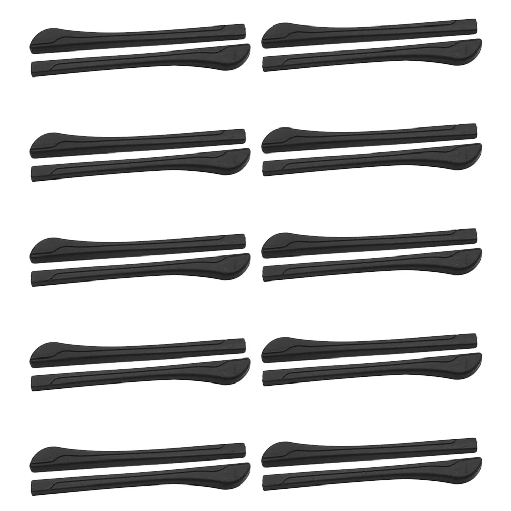 20 قطعة من أغطية النظارات المضادة للانزلاق المصنوعة من السيليكون الناعم بتصميم مريح ومرونة عالية وقابلة للاستبدال وأطراف المعبد