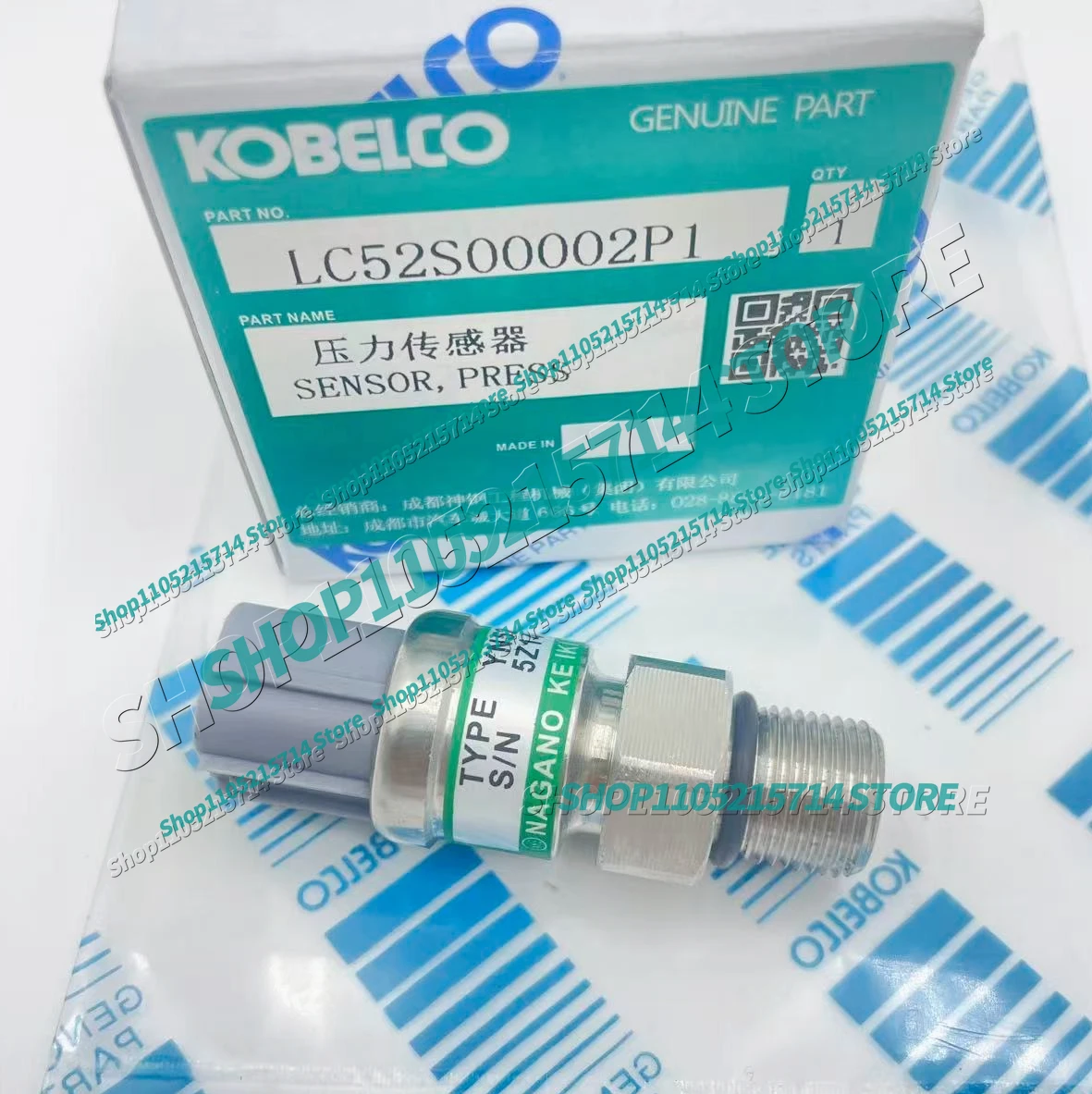 Sensor Switch Pressure Sensor LC52S00002P1 Excavator for Kobelco SK200-6 SK200-8 SK210-8 SK250-8 Parts