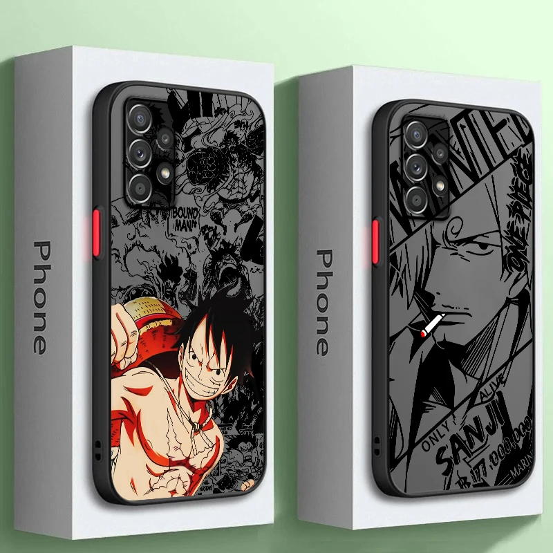 

Fashion Art One P-Piece Cute Frosted Translucent For Samsung Note 20 A35 A03 A54 A31 A22 A34 A14 A24 A04 A55 5G Soft Phone Case