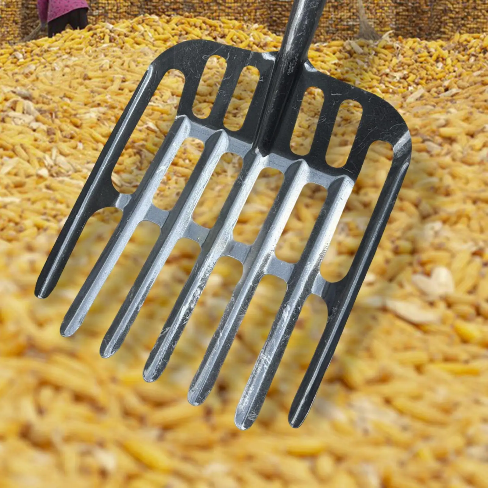 Wear Resistant Steel Sifting Drain Shovel Head Large Soil Cleaning Farm and Gardening Tool for Outdoor Yard Maintenance