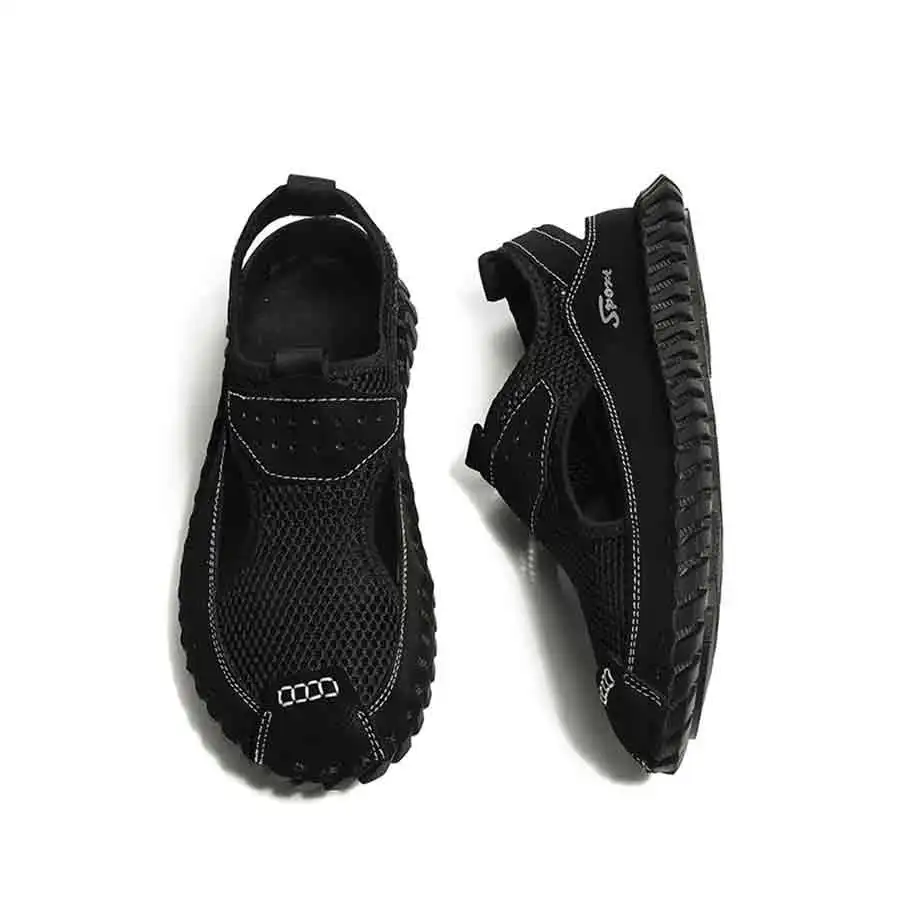 

Повседневные мужские сандалии без шнуровки, пляжная обувь, мягкая подошва, быстросохнущая для прогулок