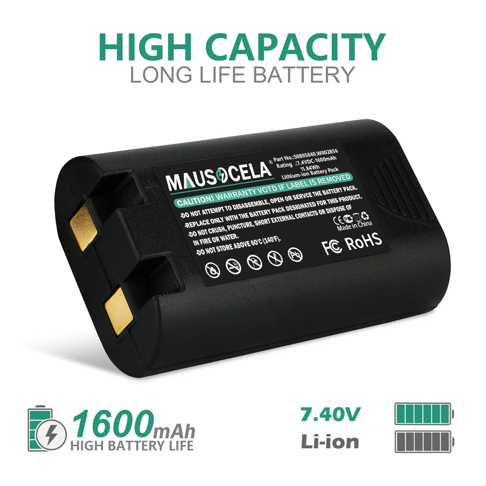 

Portable Printer Battery For 3M:PL-200-BAT,PL200,DYMO:R5200,LM360D,LM420P,Rhino LM 360D,Rhino 420P,5200,W002856,S0895840,1759398