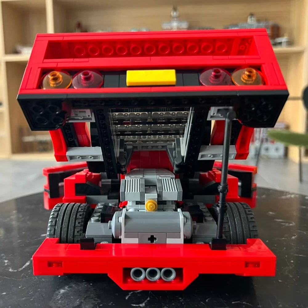 Novo clássico conjunto de blocos de construção de carro esportivo de corrida crianças presente de natal coletor modelo carro brinquedo para meninos crianças entusiastas de carros de corrida