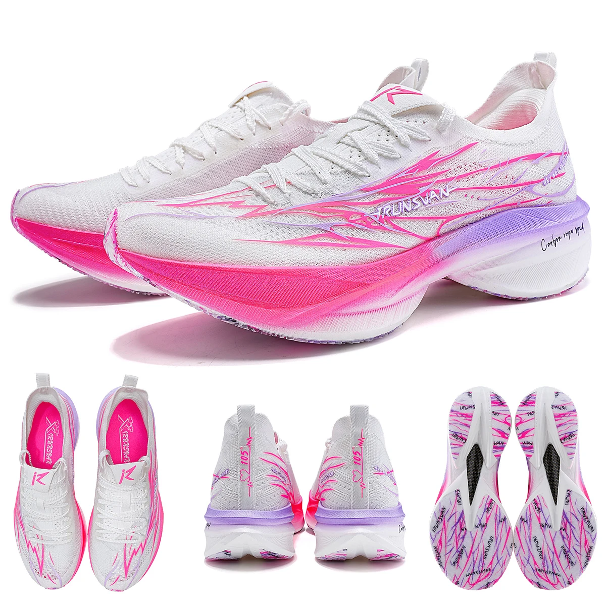 IRUNSVAN HotFire 3.0 احذية الجري كاملة النخيل عززت لوحة الكربون امتصاص الصدمات أداء مستقر الجر مقاومة للاهتراء