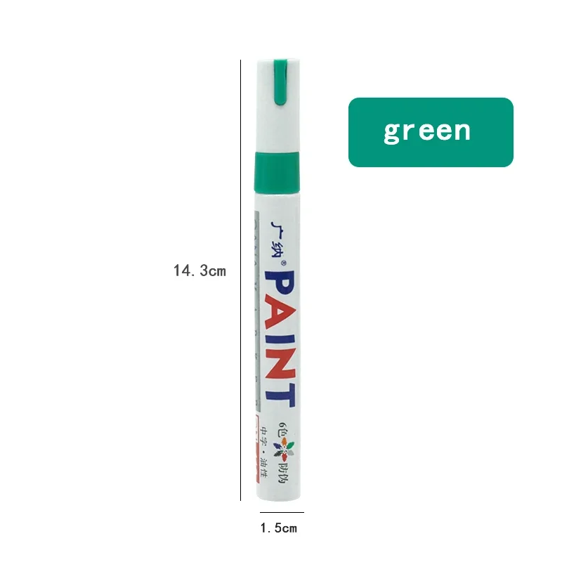 1/12 Stück Farbstift-Farbmarker, wasserfester, ölbasiertes Farbstift-Set für Autoreifen, schnell trocknend und dauerhaft