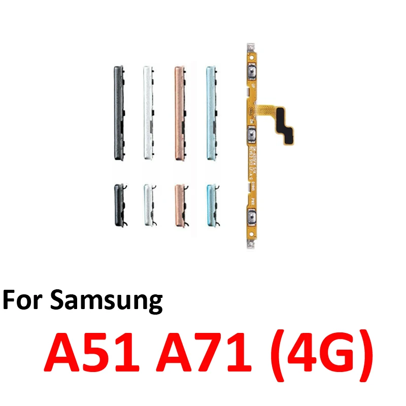 For Samsung Galaxy A51 A71 4G A515 A715 Phone Power Volume Button On Off Up Down External Key Internal Flex Cable Ribbon Parts image 5
