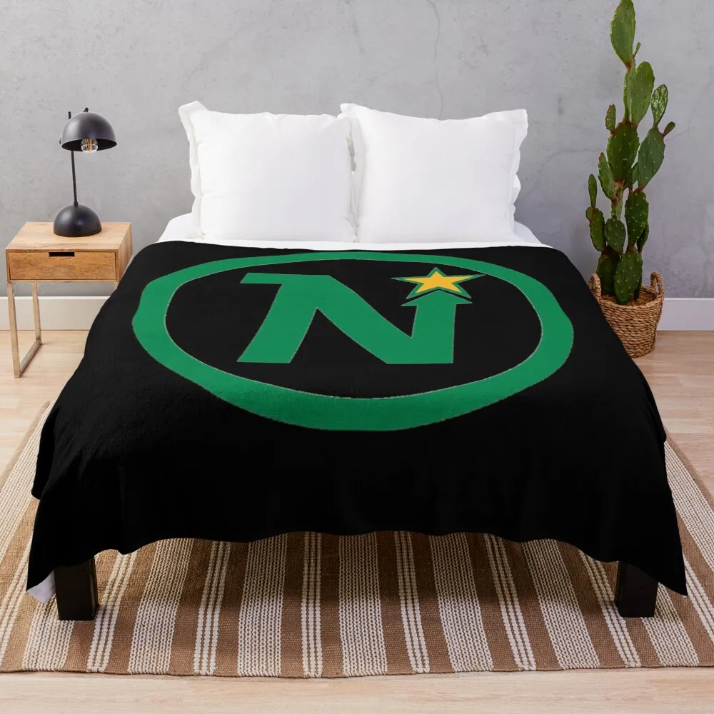 

Vintage defunct hockey team minnesota north stars Throw Blanket Designers Soft Beds Winter beds Blankets