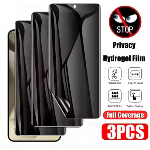 3Pcs Anti -Spy Hydrogel Film For Samsung S25 Ultra S24 S23 S22 S21 Privacy Screen Protector For Samsung S24 S23 FE S10 S9 Plus