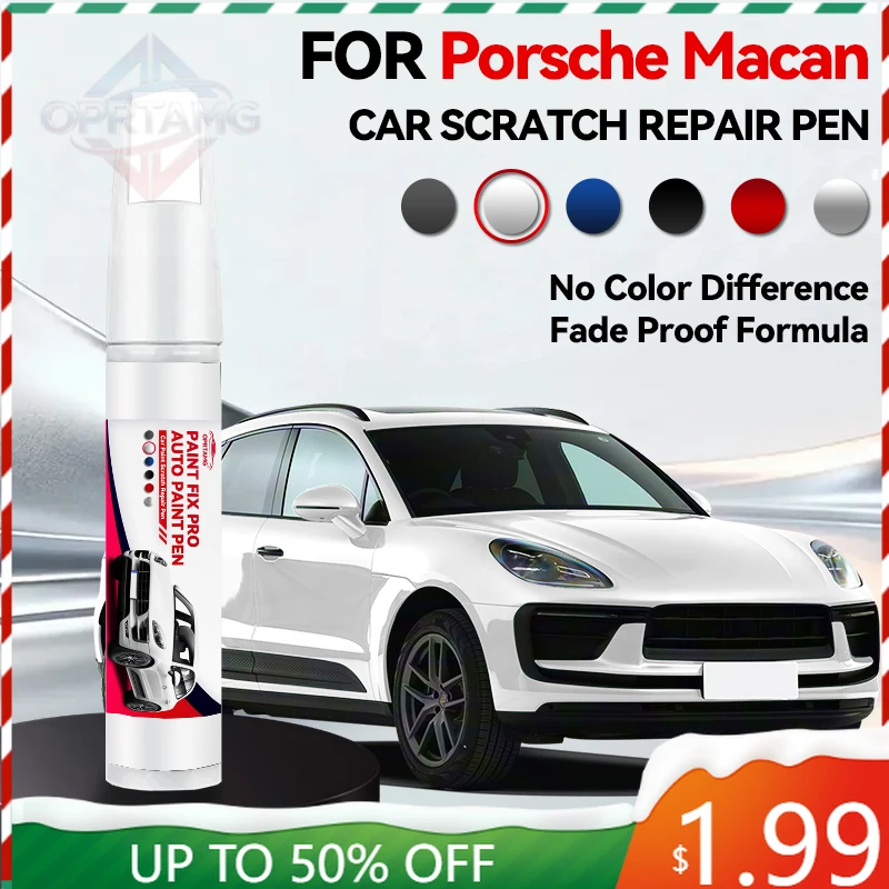 Lápiz de Reparación de Pintura para Autos, Herramienta para Reparar Arañazos en la Pintura del Porsche Macan 2014-2025, Accesorios de Reparación, Blanco S9R, Azul M9A