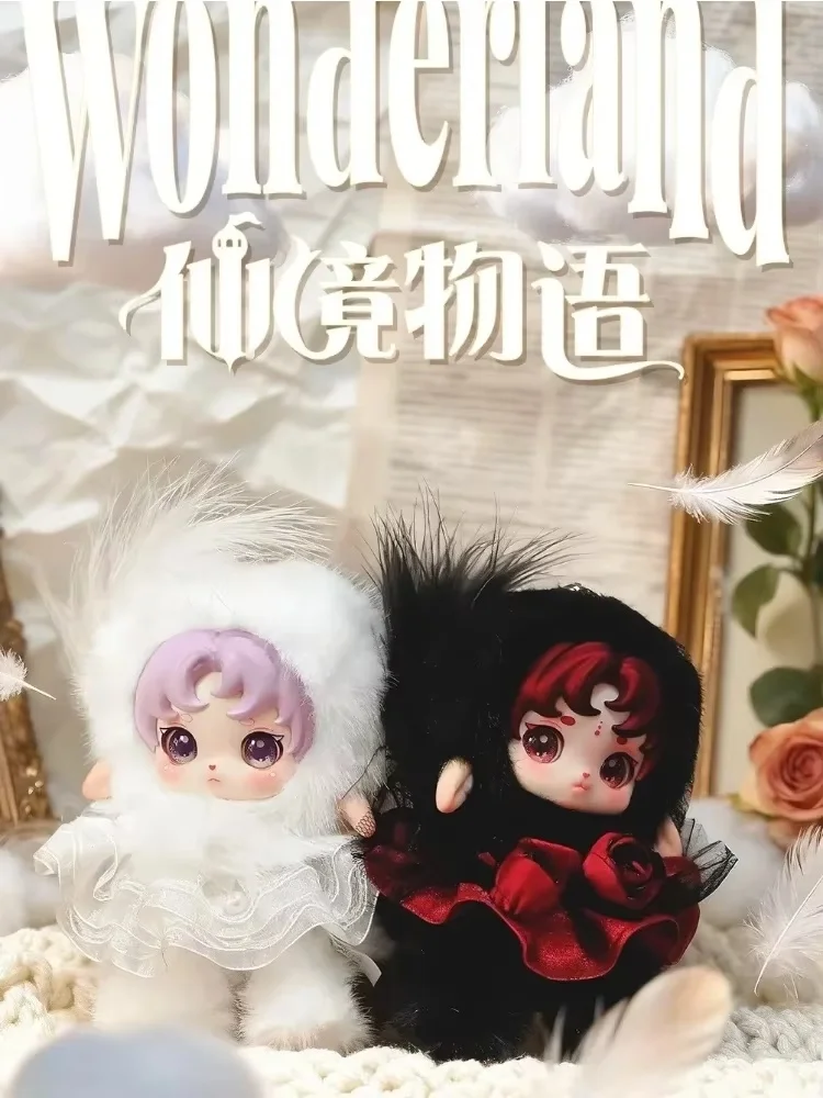 

BlindBox Wonderland Story Cute Vinyl Plush Doll Fairy Tale Elf Bag Pendant Nightingale Rose Dreamwalking Alice Surprise Gift Toy