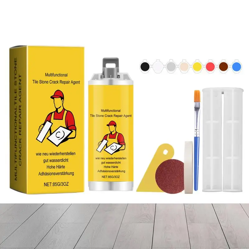 

Tile Repair Kit Repair Adhesive Tile Filler Strong Adhesion Cracked Tile Filler Professional Adhesive Tile Repair For Tile Chips