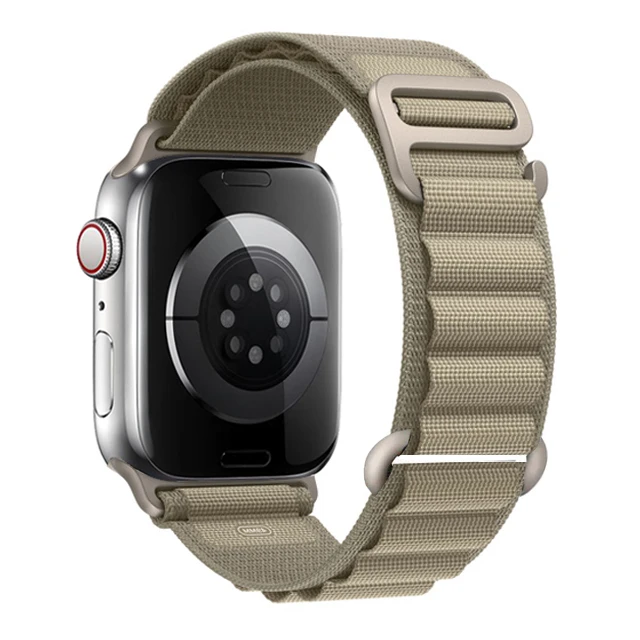 Für Apple Watch Armbänder 45 mm 46 mm 49 mm 42 mm iWatch Band 44 mm 40 mm Nylon Alpine Armband Correa Serie 10 9 8 7 6 11 SE Ultra 2 3