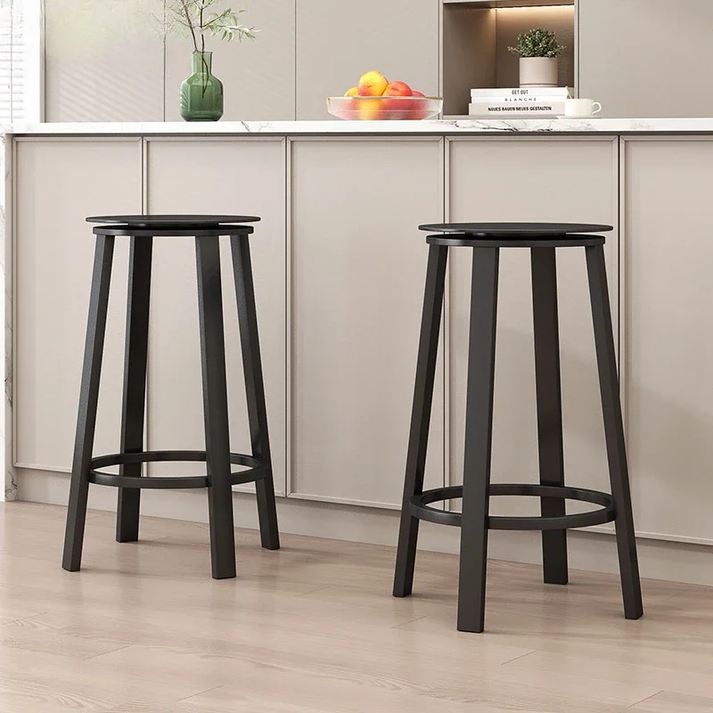 Ergonomic Metal Ergonomic Kitchen Counter Stool, cadeira confortável, mobília do bar, cadeira de manicure do meio século, jogos antigos