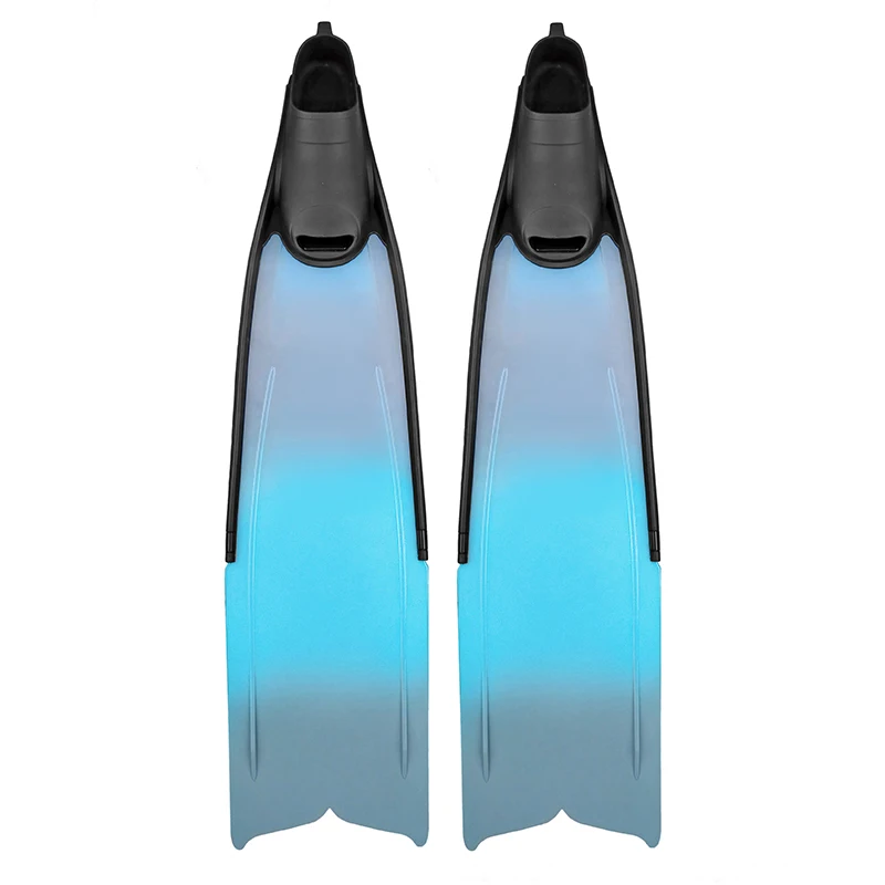 New High Quality Gradient Color Diving Fins Long Blade Water Sports Adult Snorkeling Gear diving Finspromote sales