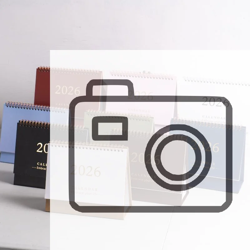 

Настольный мини-календарь 2026: креативный портативный календарь-планировщик на спирали, украшение для рабочего стола, офисные принадлежности