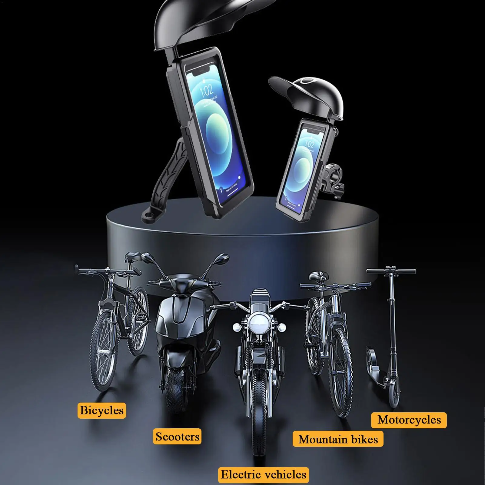 

Motorcycle Phone Holder Sun Hat Bracket For Cycling Cell Phone Mount Stand For Women Men Riding Motorcycles Bicycles Scooters