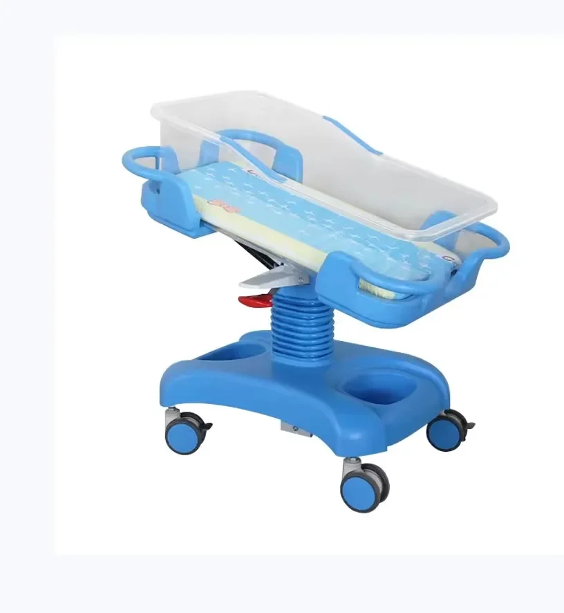 

3 Function Manual ABS Plastic Newborn Nursing Crib Hospital Pediatric Adjus Infant Examination Rest Care Bed Medical Ward